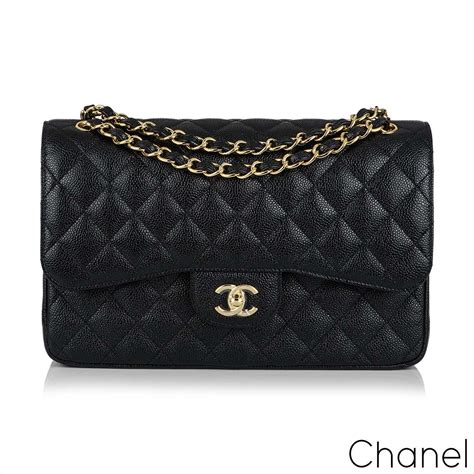 large chanel bag black|chanel black classic flap bag.